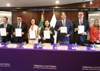 TEPJF firma convenio histórico con ANADE, INCAM y BMA