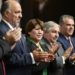 Gobernadora Delfina Gómez Álvarez toma protesta a los integrantes del Consejo Coordinador Empresarial del Estado de México