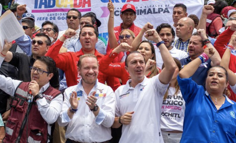 Cierra campaña Carlos Orvañanos, en Cuajimalpa, junto con Santiago Taboada