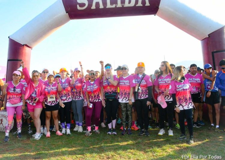 1600 mexiquenses participan en la carrera “Con Claudia Llegamos Todas”