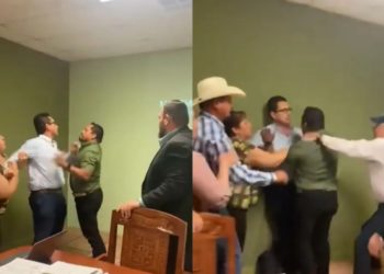 Candidato y alcalde de Guadalupe, Chihuahua, se agarran a golpes