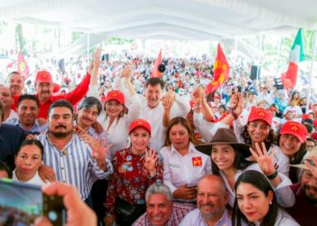 Con la presencia de Gerardo Fernández Noroña el Partido del Trabajo da su pleno respaldo a Raciel Pérez Cruz