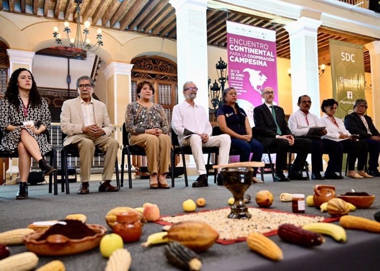 Gobernadora Delfina Gómez Álvarez inaugura el Encuentro Continental para la Cooperación Campesina