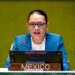Rosa Icela Rodríguez insta a la ONU a actuar contra el tráfico ilegal de armas