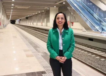 Alcaldesa de Tizayuca celebra estación del tren suburbano AIFA-Pachuca