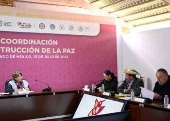 Delfina Gómez instala Mesa de Coordinación para la Construcción de la Paz en Ixtapan del Oro, el municipio con menor incidencia delictiva