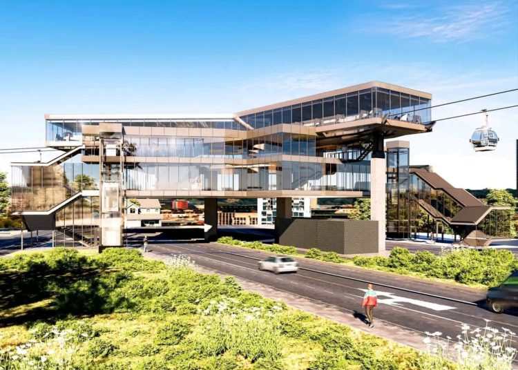 Se manifiestan por segundo día en Uruapan contra obras del Cablebús