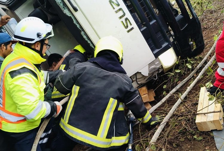 Atiende Policía Vial Estatal reporte de accidente de tránsito en Carretera Federal 175