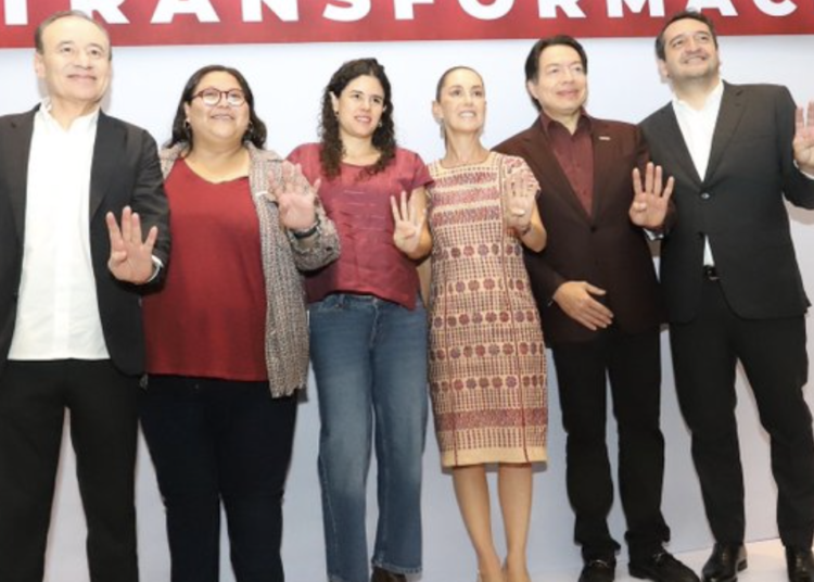 Confirman a Luisa Alcalde como nueva presidenta de Morena y a Andrés López Beltrán como secretario de Organización