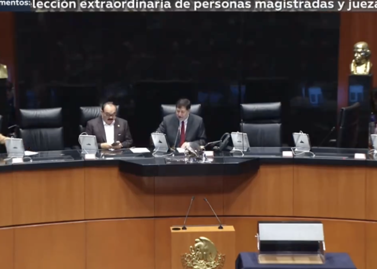 Senadores realizan “simulacro” y preparan tómbola para elección de jueces y magistrados