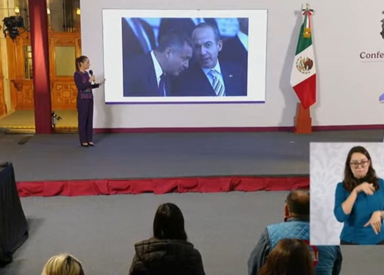 Sheinbaum arremete contra Calderón por caso García Luna, “puso al frente de la seguridad a un narcotraficante”