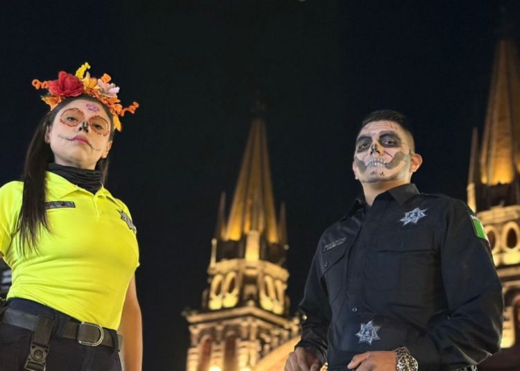Regresa Escuadrón Catrina para vigilar las calles de Guadalajara en estos días de muertos