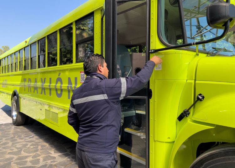 Con un autobús eléctrico, Traxión marca un hito en la movilidad sostenible de la CDMX