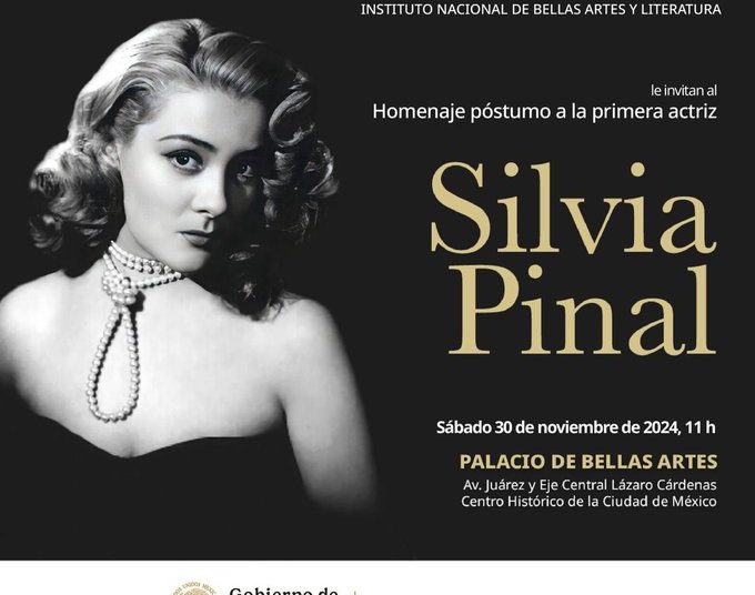 Secretaría de Cultura anuncia homenaje luctuoso a Silvia Pinal en Bellas Artes