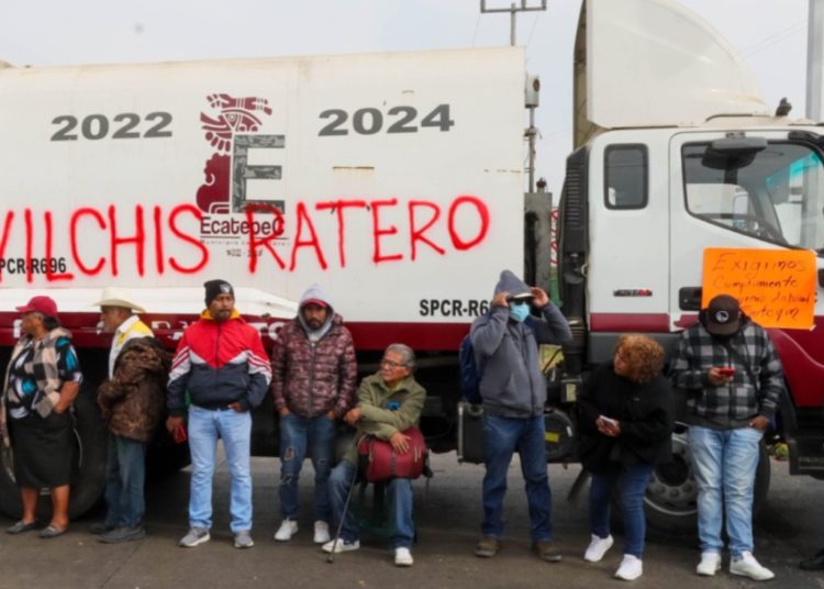 Trabajadores sostendrán bloqueo en Ecatepec hasta que les paguen: ‘No hay dinero’, responde el municipio