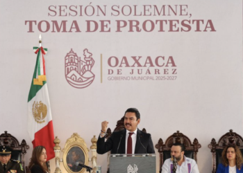 Ray Chagoya toma protesta como nuevo alcalde de la ciudad de Oaxaca