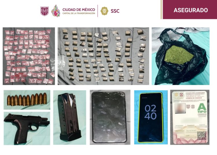 Cateo en Benito Juárez termina con detenciones y decomiso de drogas