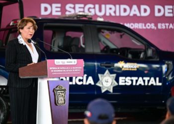 Refuerza EdoMéx seguridad; Gobernadora Delfina Gómez entrega 100 nuevas patrullas equipadas con alta tecnología