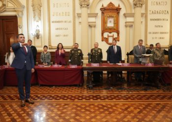 Félix Pallares Miranda rinde protesta como titular de la Secretaría de Seguridad Ciudana en municipio de Puebla