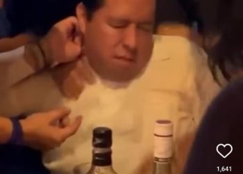 Viralizan a Consejero Jurídico del Gobierno de Guerrero en completo estado de ebriedad