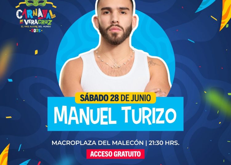Manuel Turizo, primer artista confirmado del Carnaval Veracruz 2025