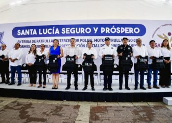 Anuncia alcalde millonaria inversión en seguridad para Santa Lucía del Camino