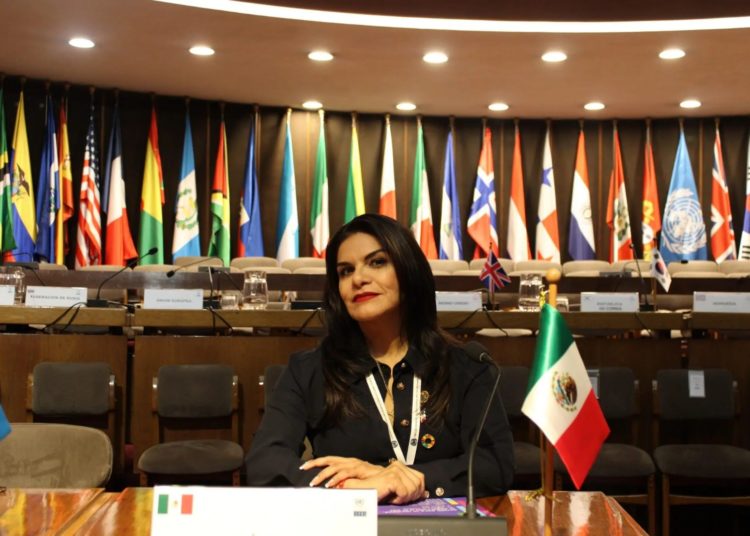 Diputada Luz María Rodríguez lleva modelo mexicano de economía social a foro regional de la CEPAL