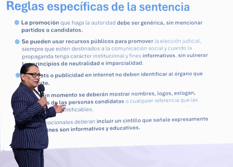 El TEPJF avala que el gobierno promueva la participación en elección judicial