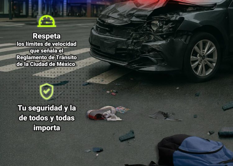 SSC promueve cultura vial en CDMX: obedecer límites de velocidad puede salvar vidas