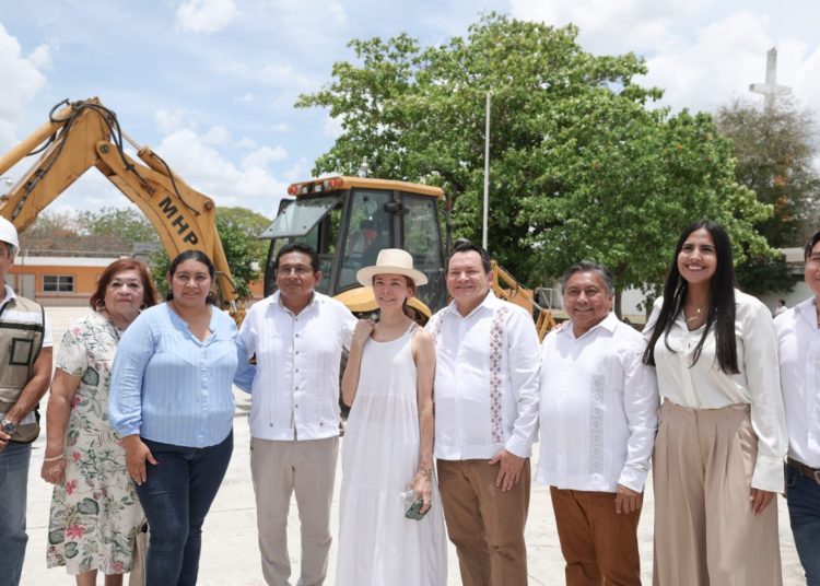 Gobierno del Renacimiento Maya construye un nuevo domo para beneficiar a estudiantes de la primaria “Juan Crisóstomo Cano y Cano”