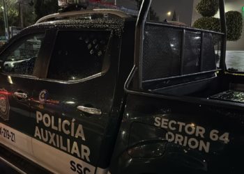 Balean patrulla donde viajaba el jefe de la Policía Auxiliar de la alcaldía Cuauhtémoc