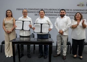 Yucatán firma convenio de colaboración con el Banco del Bienestar para garantizar entrega directa de apoyos sociales