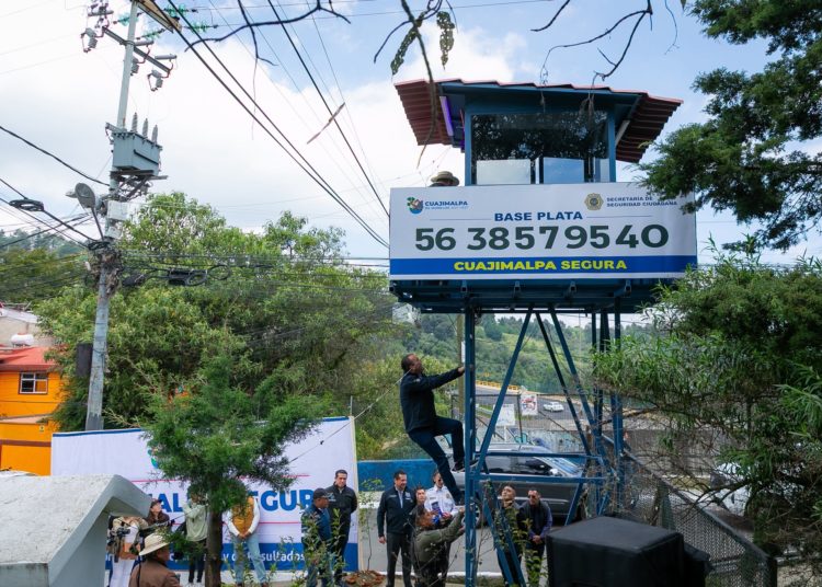 Fortalece Orvañanos acciones de seguridad en Cuajimalpa