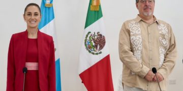 Sheinbaum y Arévalo acuerdan reforzar seguridad binacional y ampliar Tren Maya a Guatemala y Belice