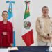 Sheinbaum y Arévalo acuerdan reforzar seguridad binacional y ampliar Tren Maya a Guatemala y Belice