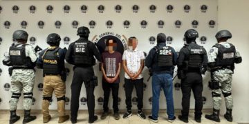 Fuerzas estatales y federales detienen a dos presuntos extorsionadores en Uruapan