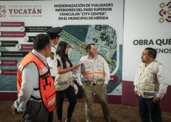 Inicia modernización vial en City Center para mejorar movilidad en Mérida