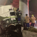 Choca tráiler contra un pilar de la Línea B del Metro en Avenida Oceanía