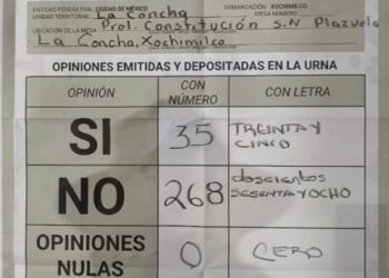 Vecinos rechazan en consulta pública la Utopía en Xochimilco