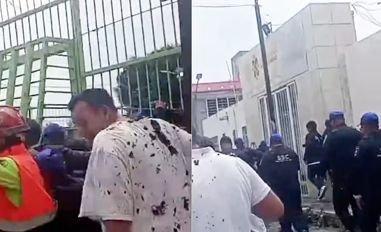 Vecinos increpan y arrojan lodo a alcaldesa de Iztapalapa, Aleida Alavez, por falta de apoyos ante inundaciones