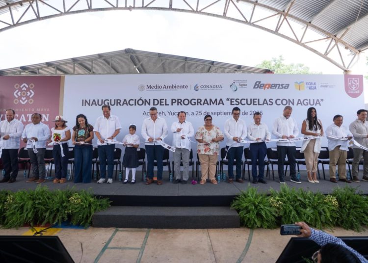 Inicia programa “Escuelas con Agua” para garantizar agua limpia en primarias de Yucatán