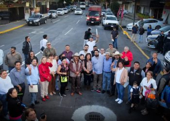 Entrega alcalde de Naucalpan rehabilitación del Paseo de los Mexicas