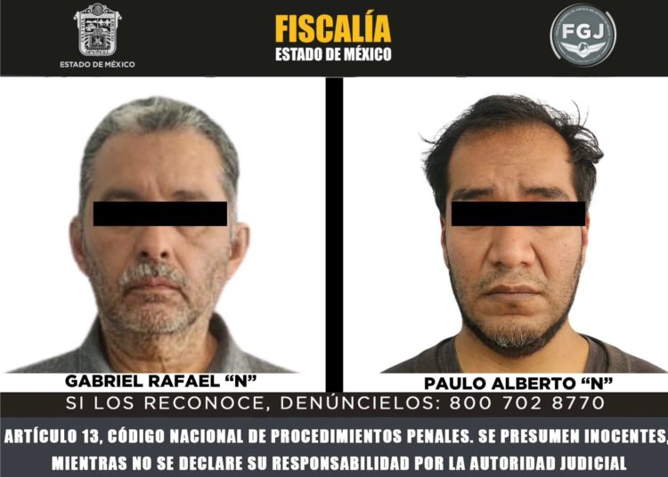 Fiscalía Edoméx detiene a Gabriel Rafael “N” y Paulo Alberto “N”, por su probable participación en la desaparición de K.H.M.G., en Naucalpan