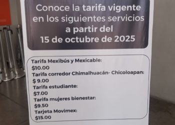 Sube un peso la tarifa del Mexibús y Mexicable en el Estado de México