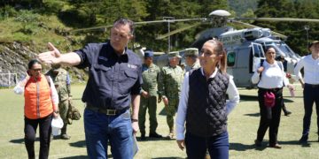 Realiza presidenta Claudia Sheinbaum segundo día de recorrido en zonas afectadas por las lluvias
