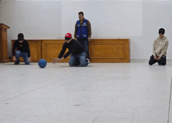 Impulsa municipio de Chihuahua la inclusión y sensibilización en escuelas con partidos de goalball