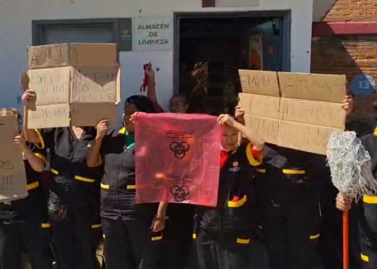 ISSSTE Edomex enfrenta paro de limpieza por adeudos