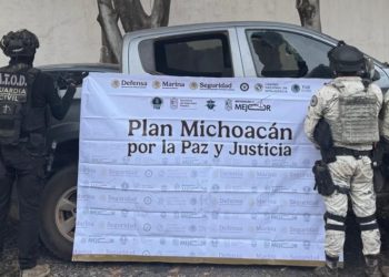 Plan Paricutín: SSP y GN aseguran armas de fuego y vehículo robado en Morelia