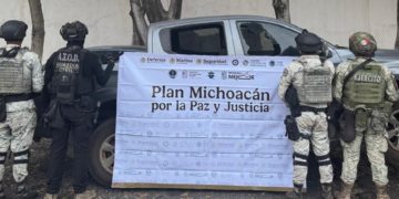 Plan Paricutín: SSP y GN aseguran armas de fuego y vehículo robado en Morelia