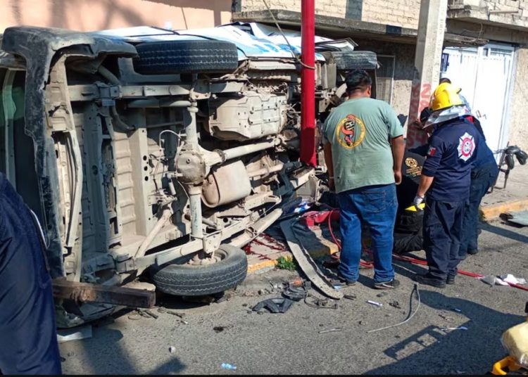 Accidente de transporte público en la México–Puebla deja dos personas muertas y siete heridas